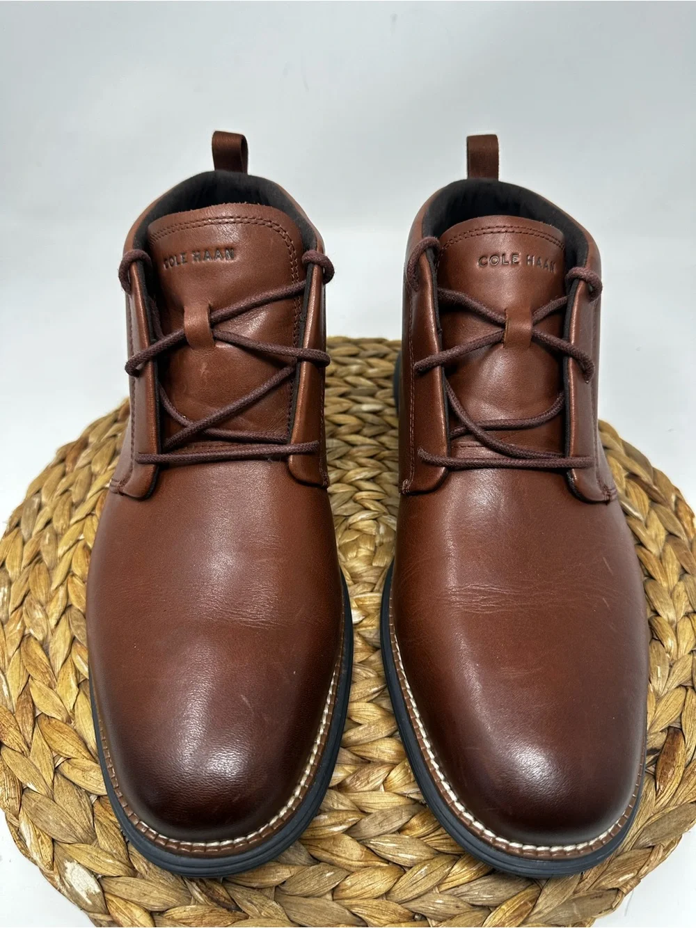 COLE HAAN OriginalGrand Remastered Waterproof Chukka Boots Woodbury Dark Roast